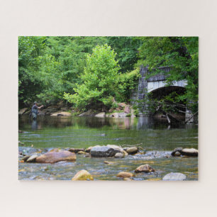 Fly Fishing Day Dream - 16x20 Jigsaw Puzzle