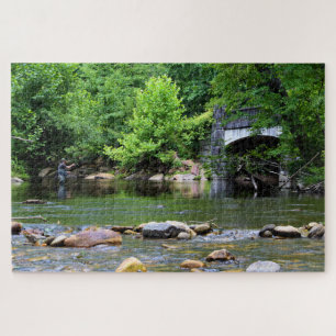 Fly Fishing Day Dream - 20x30 Jigsaw Puzzle