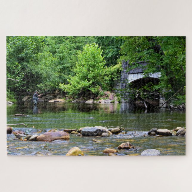 Fly Fishing Day Dream  -  20x30 Jigsaw Puzzle (Horizontal)