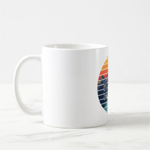 Fly Fishing Drift Boat River Therapy Retro Gift Coffee Mug