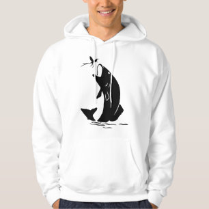 Fly Fishing Fish Jump Larvea Hook Fisherman Gift Hoodie