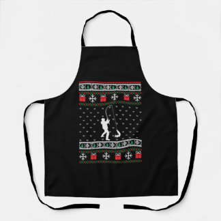 Fly Fishing Fish Ugly Christmas Sweater Xmas Gifts Apron