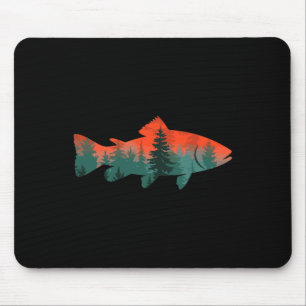 Fly Fishing Fisherman Nature Mouse Pad