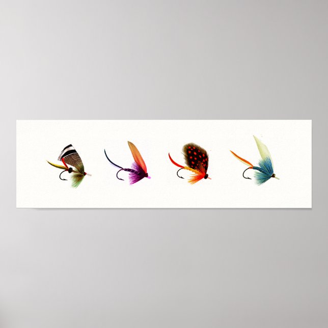 Fly Fishing Flies Poster (Front)
