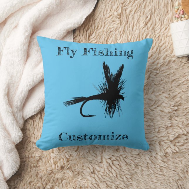 Fly Fishing Fly Thunder_Cove Cushion (Blanket)