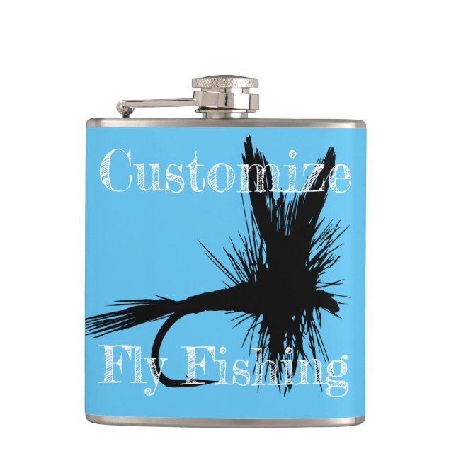 Fly Fishing Fly Thunder_Cove Hip Flask (Front)