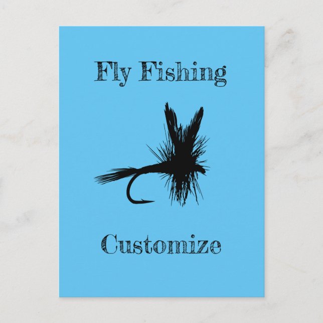 Fly Fishing Fly Thunder_Cove Postcard (Front)