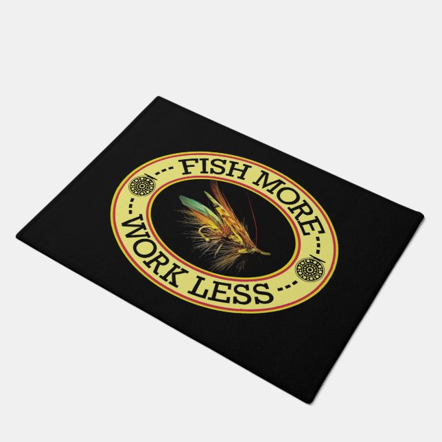 Fly Fishing for Salmon Doormat (Angled)