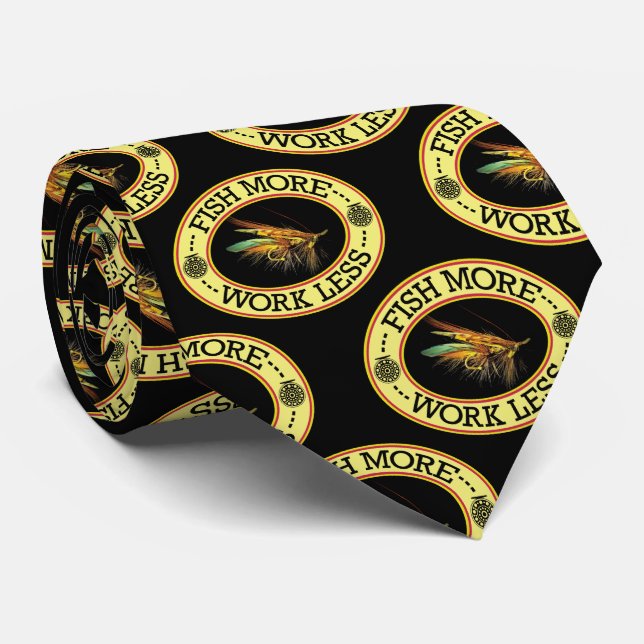 Fly Fishing for Salmon Tie (Rolled)