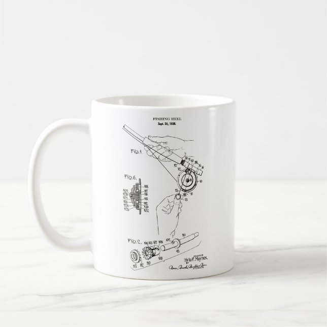 Fly Fishing Gear coffe mug Gift for Dad (Left)