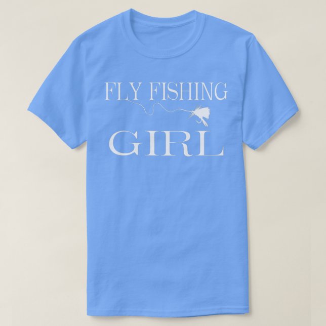 Fly Fishing Girl T-Shirt (Design Front)