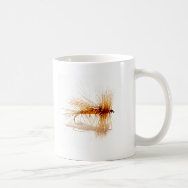 Fly Fishing Hook Coffee Mug (Right)