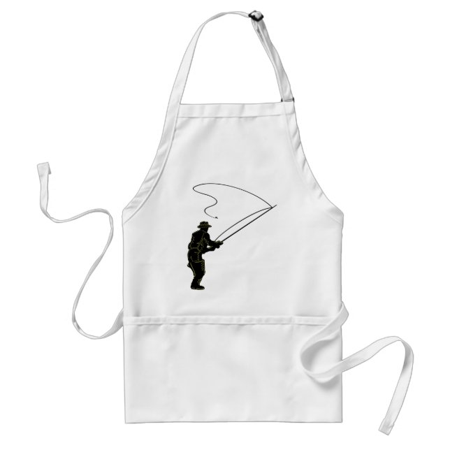 Fly Fishing in Waders Standard Apron (Front)