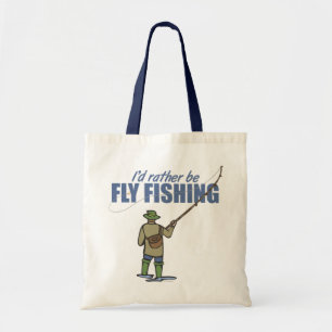 Fly Fishing in Waders Tote Bag