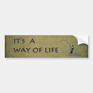 Fly-fishing - It's a Way of Life Bumper Sticker