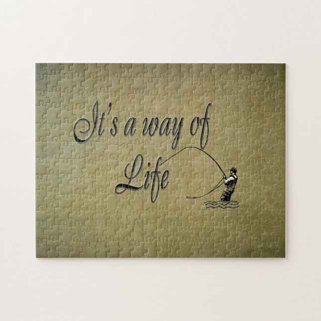 Fly-fishing - It's a Way of Life Jigsaw Puzzle (Horizontal)
