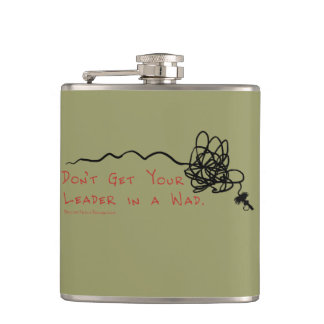 Fly Fishing Leader Hip Flask