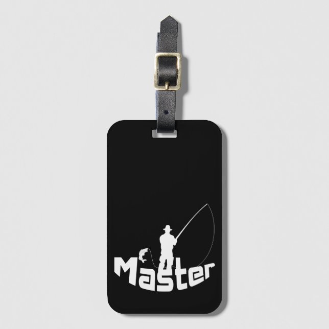 Fly fishing luggage tag (Front Vertical)