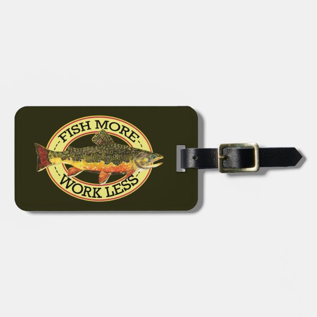 Fly Fishing Luggage Tag (Front Horizontal)
