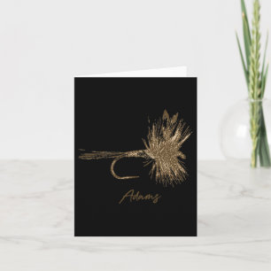 Fly Fishing Lure Adams Vintage  Card