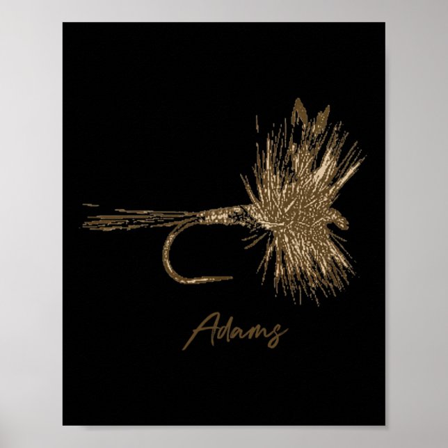 Fly Fishing Lure Adams Vintage  Poster (Front)