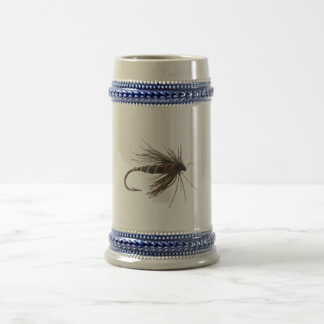 Fly Fishing Lure Beer Stein (Center)