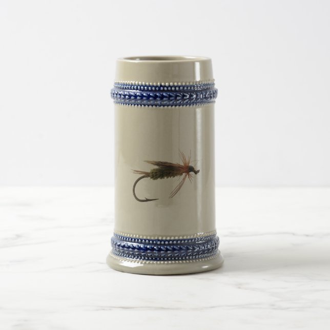 Fly Fishing Lure Beer Stein (Center)