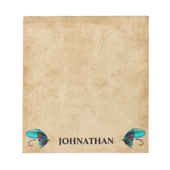 Fly Fishing Lure Notepad (Front)