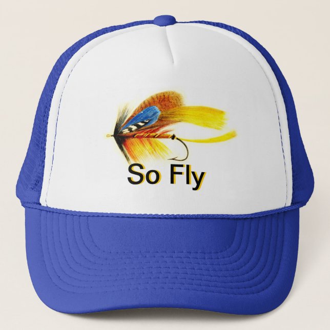 Fly Fishing Lure - So Fly Trucker Hat (Front)