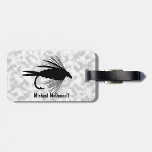Fly Fishing lure to Personalise Luggage Tag