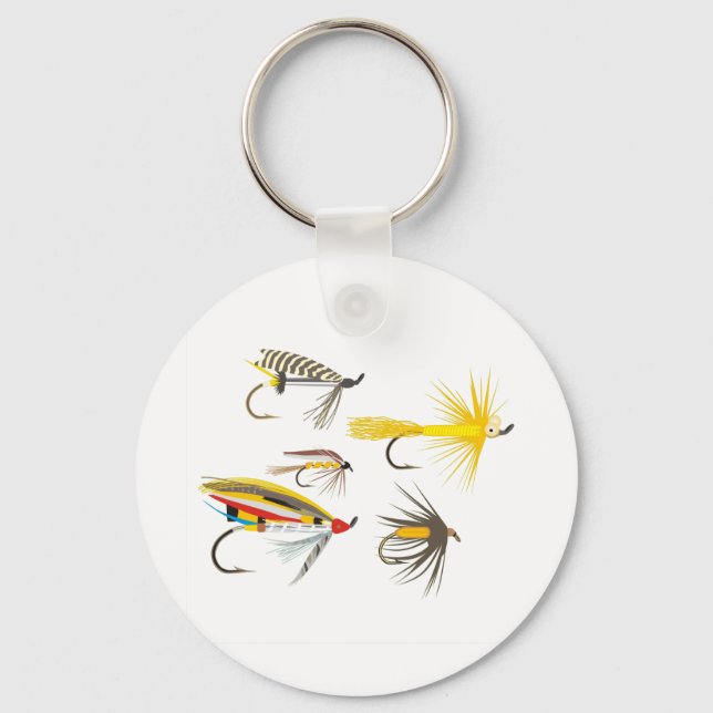Fly Fishing Lures Key Ring (Front)