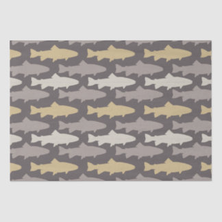 Fly Fishing Lures Pattern Tissue Paper