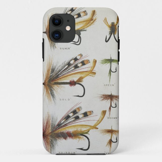 Fly Fishing Nymph Lures Case-Mate iPhone Case (Back)