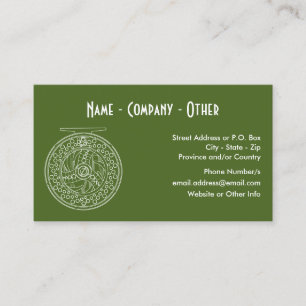 Fly Fishing Reel Art Business Card