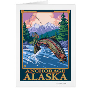 Fly Fishing Scene - Anchorage, Alaska