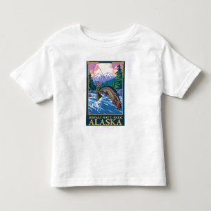 Fly Fishing Scene - Denali National Park, Alaska Toddler T-Shirt