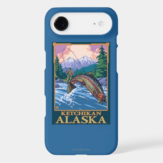 Fly Fishing Scene - Ketchikan, Alaska Case-Mate iPhone Case (Back)