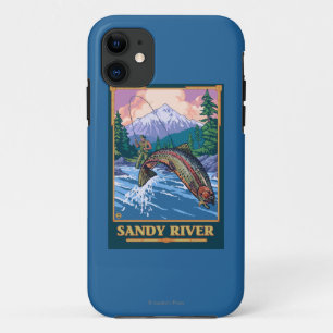 Fly Fishing Scene - Sandy River, Oregon Case-Mate iPhone Case