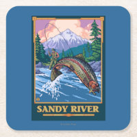 Fly Fishing Scene - Sandy River, Oregon