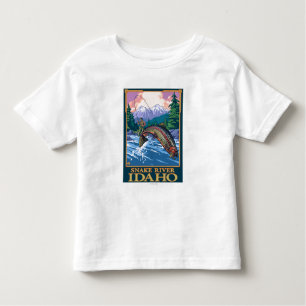 Fly Fishing Scene - Snake River, Idaho Toddler T-Shirt