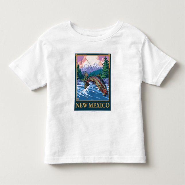 Fly Fishing SceneNew Mexico Toddler T-Shirt (Front)