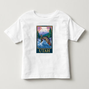 Fly Fishing SceneUtah Toddler T-Shirt