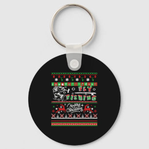 Fly Fishing Shirt - Fly Fishing Christmas Shirt Key Ring