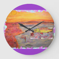 fly fishing sunset art