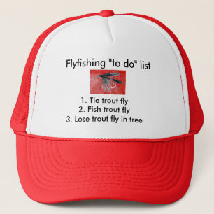 Fly-fishing "to do" list "Black Gnat" Trucker Hat