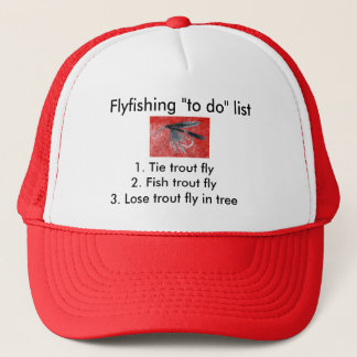 Fly-fishing "to do" list "Black Gnat" Trucker Hat
