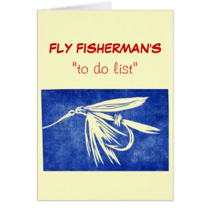 Fly Fishing "to do" list card