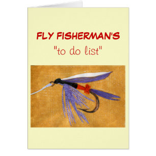 Fly Fishing "to do" list card "Freight Train"