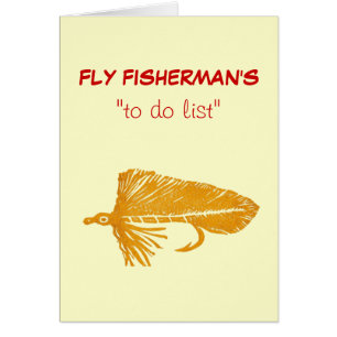 Fly Fishing "to do" list card "Gold Matuka"