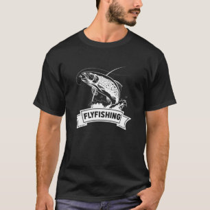 Fly Fishing Trout Fish River Nature T-Shirt